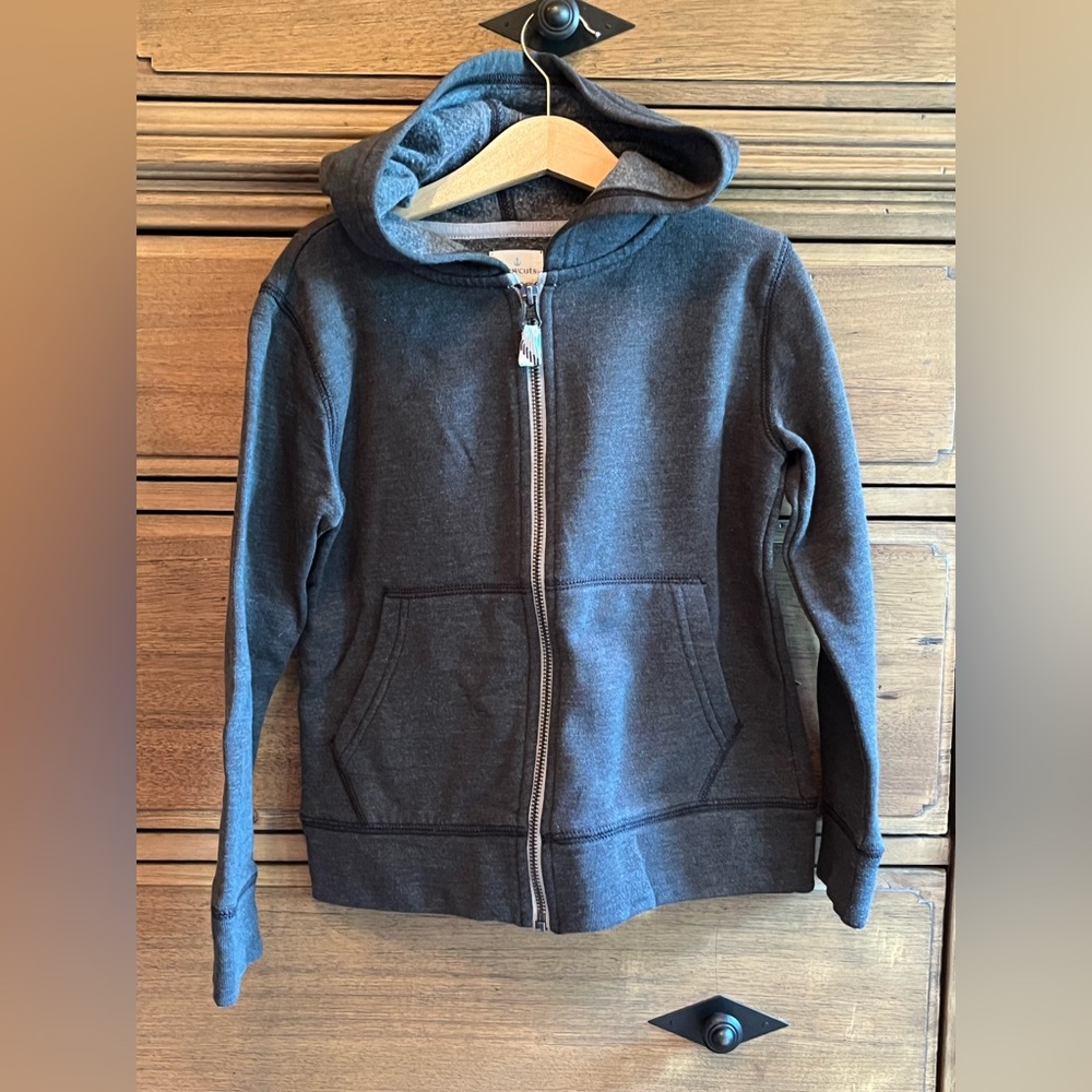 Crewcuts/ Boys Size 6-7/ Charcoal Grey Hoodie